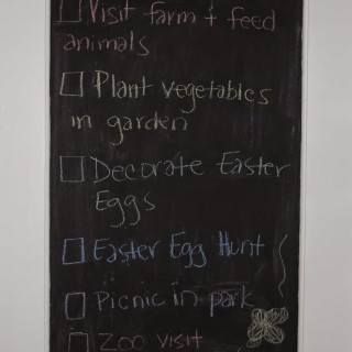 A DIY Chalkboard Door Project & My Spring Bucket List!!